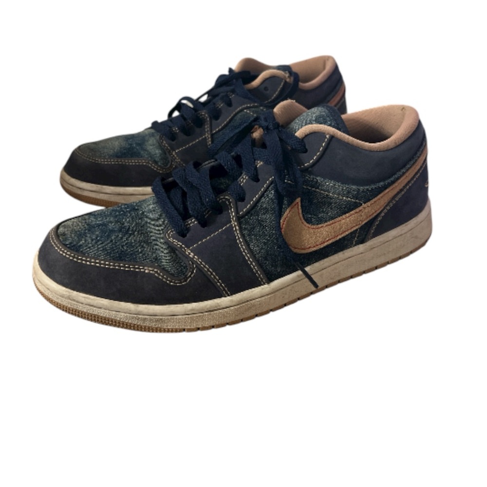 Nike Air Jordan 1 Low SE "Denim" Blue DH1259-400 Sneakers Men's Size 8